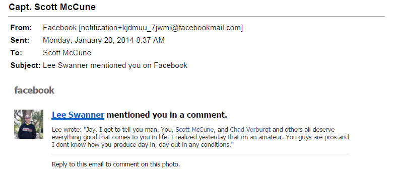 fishing testimonial